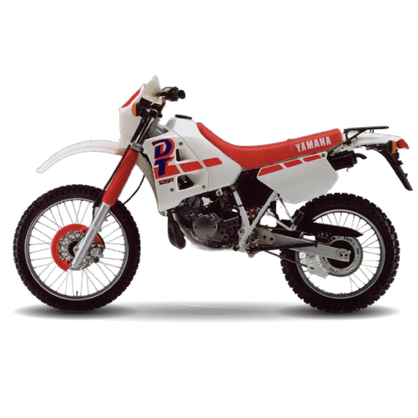 1990 Yamaha DT125R White Yamaha DT 125R Graphics 1990 White Model