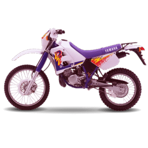 1995 Yamaha DT125R White Yamaha DT 125R Graphics 1995 White & Purple Model