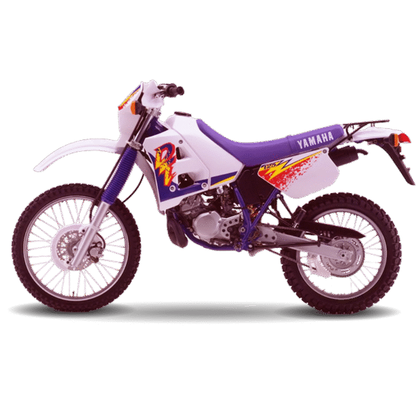 Yamaha DT 125R Graphics 1995 White & Purple Model