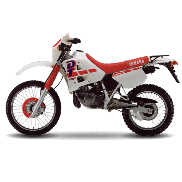 1990 Yamaha DT125R White Electric Yamaha DT 125R Graphics 1990 White Electric Model