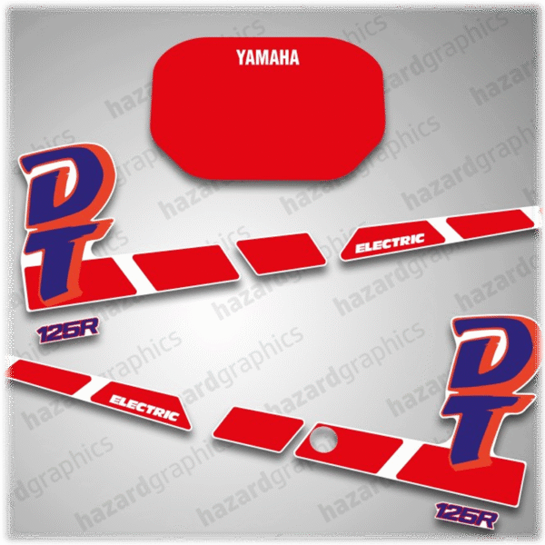 1990 Yamaha DT125R White Electric1 Yamaha DT 125R Graphics 1990 White Electric Model