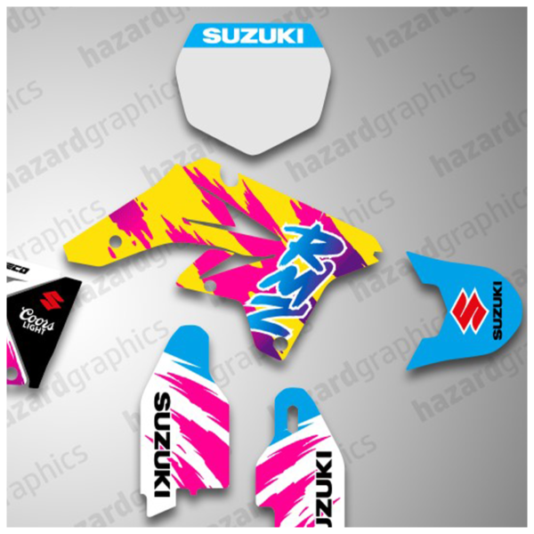 Suzuki RMZ 250 07-09(1) Suzuki RMZ 250 Graphics Kit (07-09)