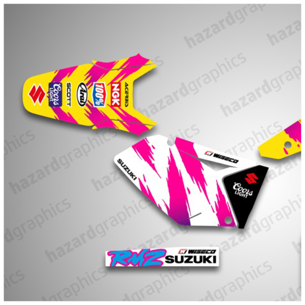 Suzuki RMZ 250 07-09(2) Suzuki RMZ 250 Graphics Kit (07-09)