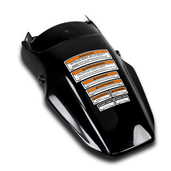 Yamaha DT 125R Rear Fender Warning Labels
