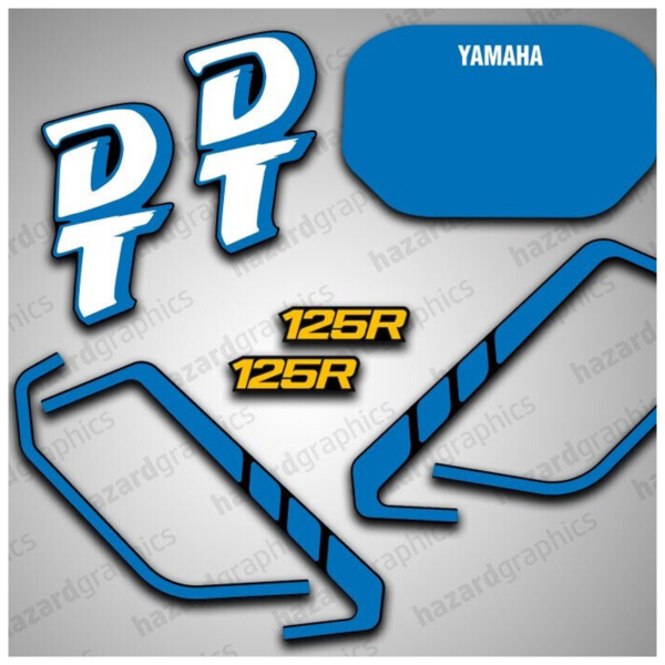 Yamaha DT 125R Graphics (1989) Black Model