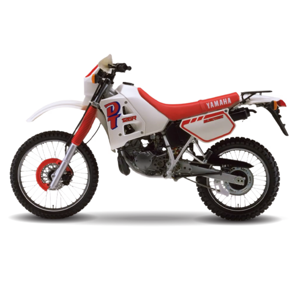 Yamaha DT 125R Graphics (1989) White (Electric) Model