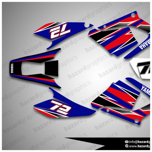 Yamaha DT 125RE / DT 125X Graphics Kit (Everts Replica)