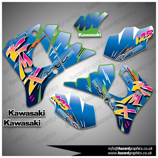 2001 Kawasaki KMX 125 Custom (2) Kawasaki KMX 125 Graphics (2001) Green Model