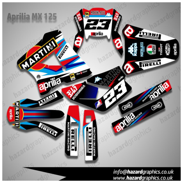 Aprilia MX 125 Graphics Kit (2004-2008)