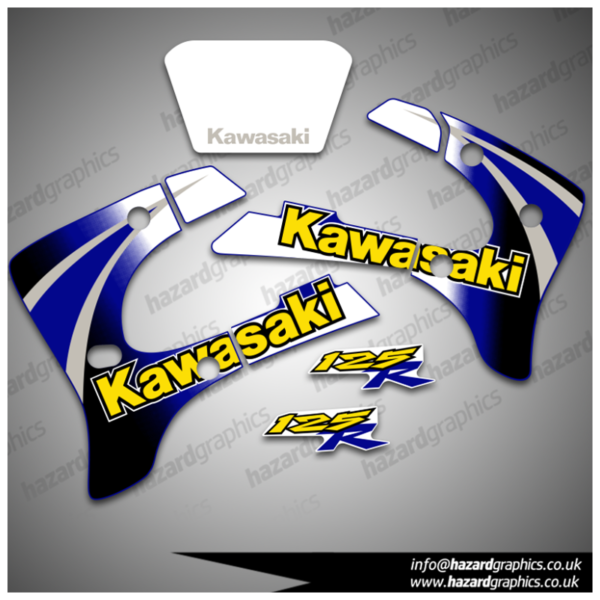 Kawasaki KMX 125 Graphics (2001) Blue Model