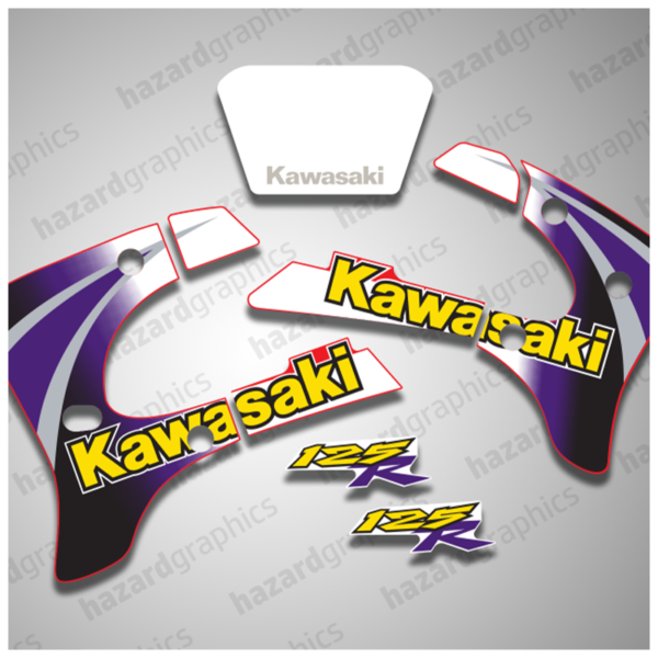 Kawasaki KMX 125 Graphics (2001) Red Model