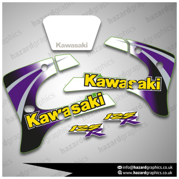 Kawasaki KMX 125 Graphics (2001) B10 Green Model
