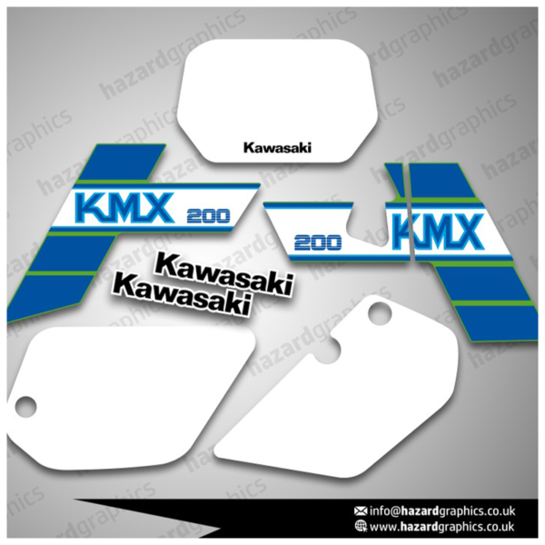 Kawasaki KMX 200 Graphics Green Model