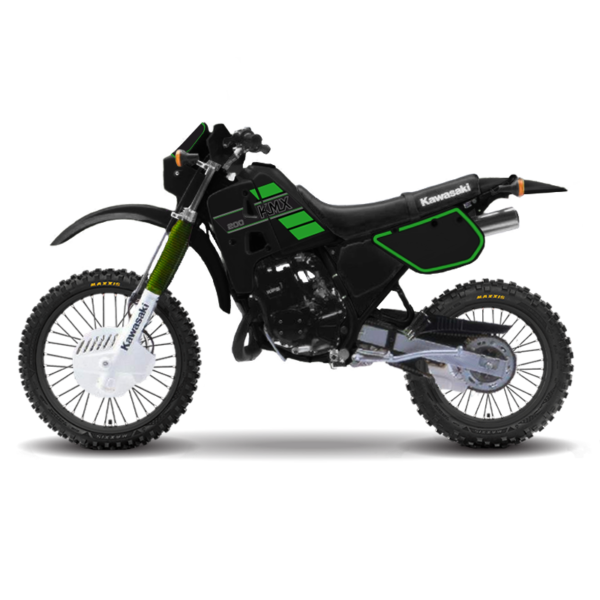Kawasaki KMX 200 Graphics Black / Green Model