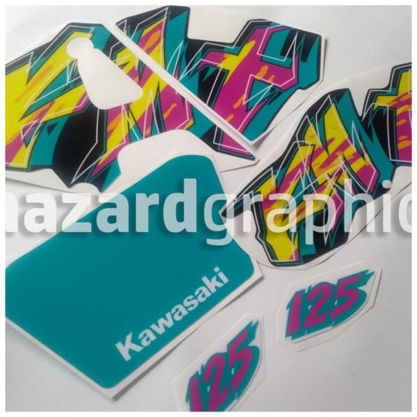 Kawasaki Kmx 125 (1995) Black Model (1) Kawasaki KMX 125 Graphics (1995) Black Model