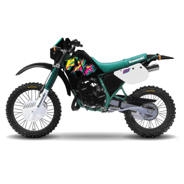 Kawasaki Kmx 125 (1995) Black Model Kawasaki KMX 125 Graphics (1995) Black Model