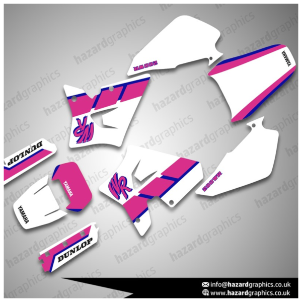 Yamaha WR 200R Pink(1) Yamaha WR 200R Graphics Kit