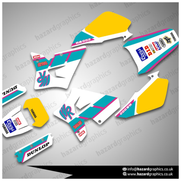 Yamaha WR 200R Turq Race(1) Yamaha WR 200R Graphics Kit