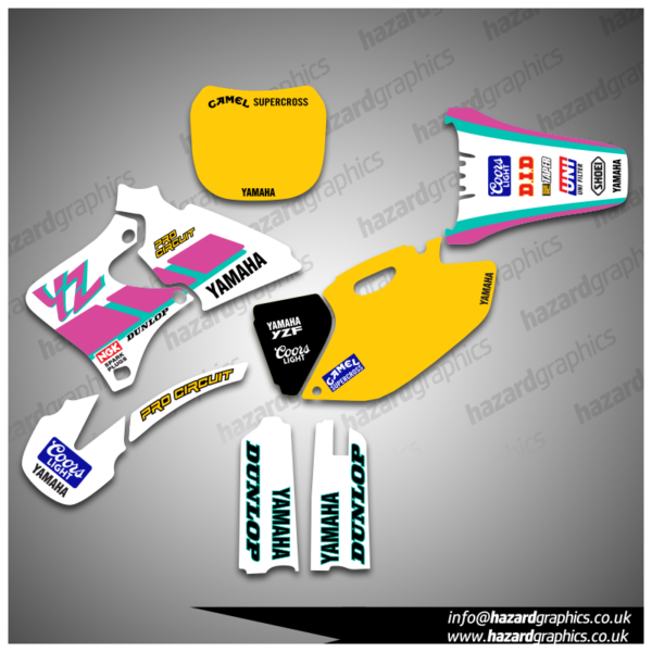 Yamaha YZ 250F 400F 426F Graphics Kit (1998 - 2002)