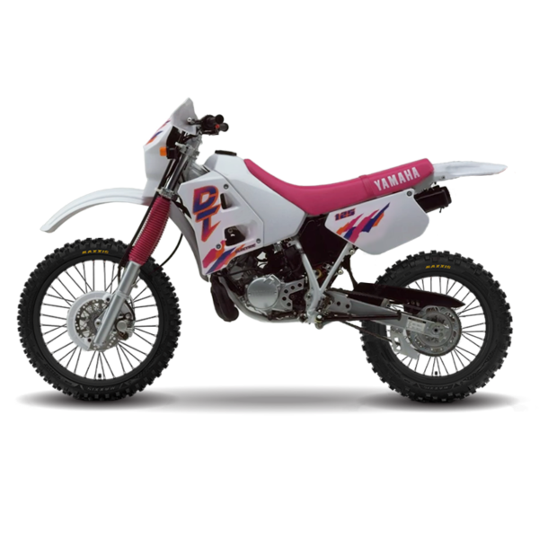 Yamaha DT 125R Graphics (1993) White (Electric) Model