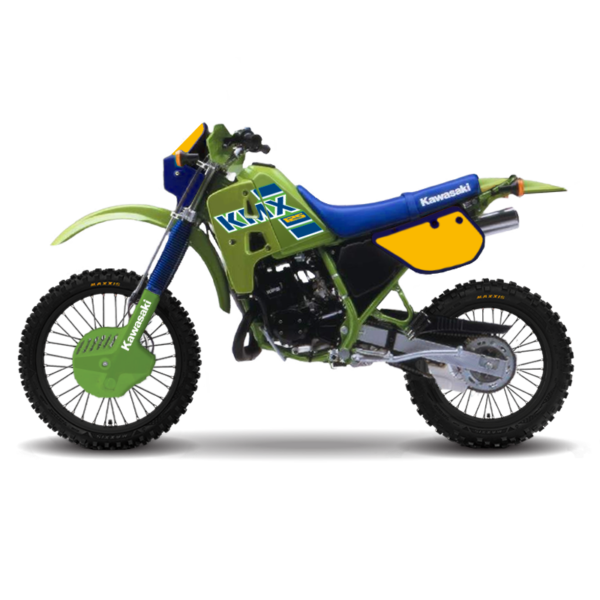 Kawasaki KMX 125 Graphics (1986) Green Model