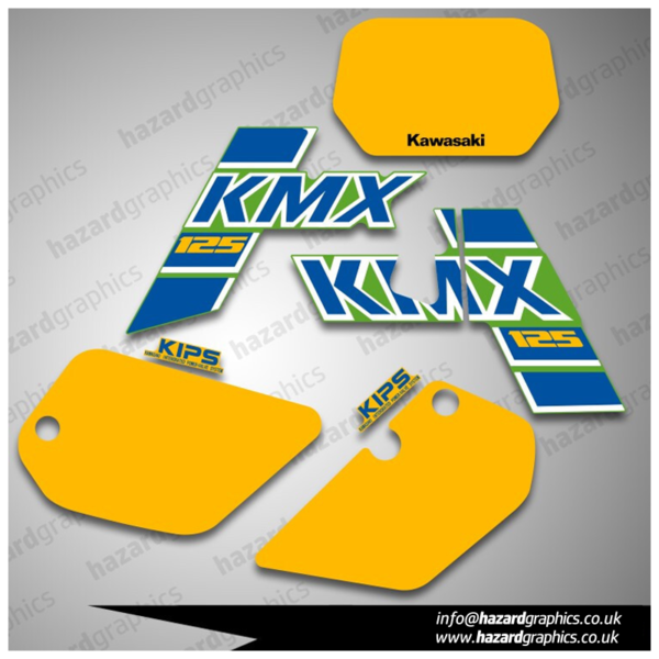 Kawasaki KMX 125 Graphics (1986) Green Model