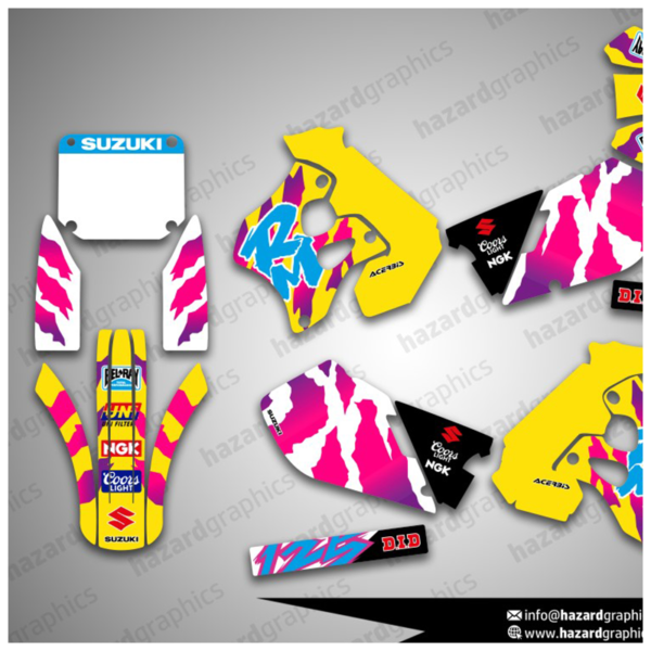 Suzuki RM 125 250 Graphics Kit (1996 -1998)