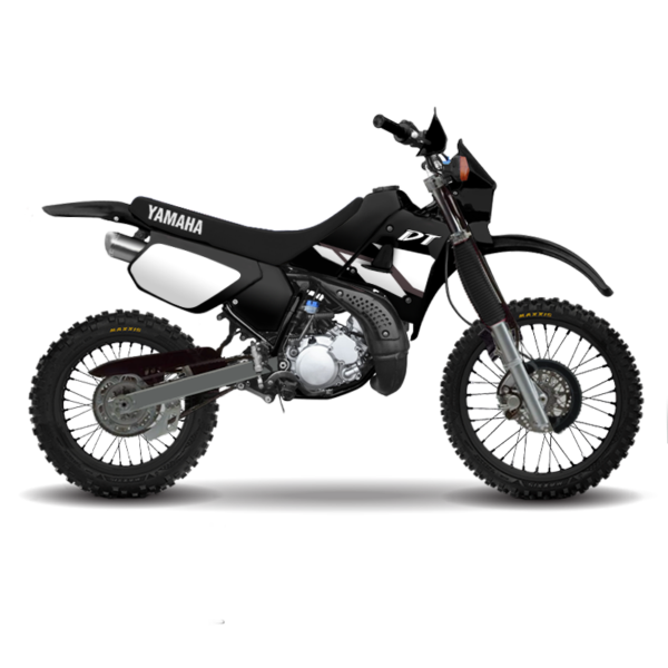 Yamaha DT125R Black 2002 Custom Yamaha DT 125R Graphics (1988-2003) Black Model