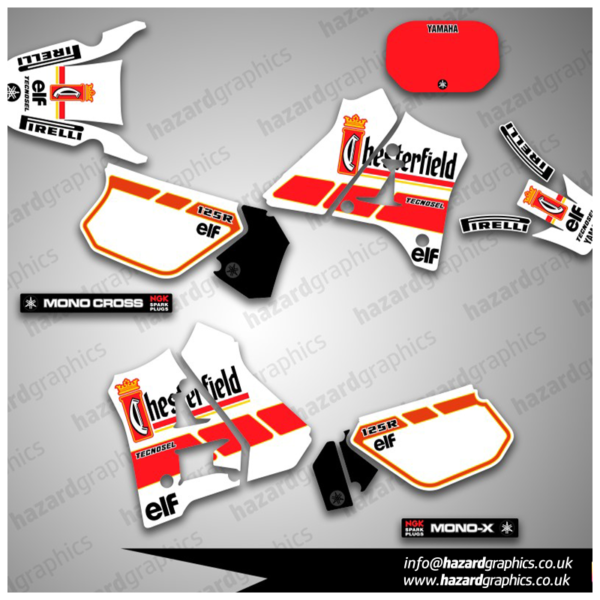Yamaha DT125R Chesterfield(1) Yamaha DT 125R / 200R Chesterfield Graphics Kit