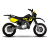 Yamaha DT 125R Graphics (1988-2003) Black Model