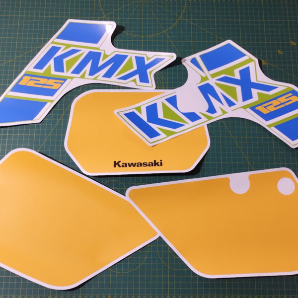 Kawasaki KMX 125 Graphics (1986) Green Model