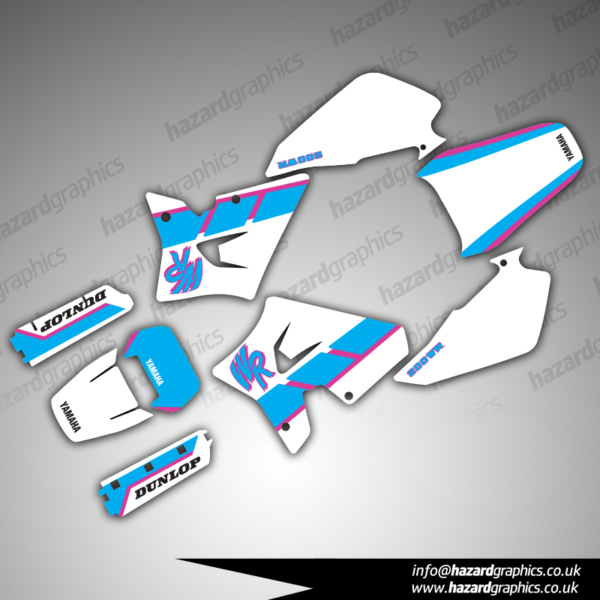 Yamaha WR 200R(1) Cyan Pink Yamaha WR 200R Graphics Kit