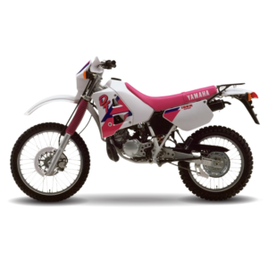 Yamaha DT 125R Graphics (1992) White / Pink (Electric) Model