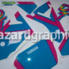 92 Electric Yamaha DT 125R Graphics (1992) White / Turquoise (Electric) Model